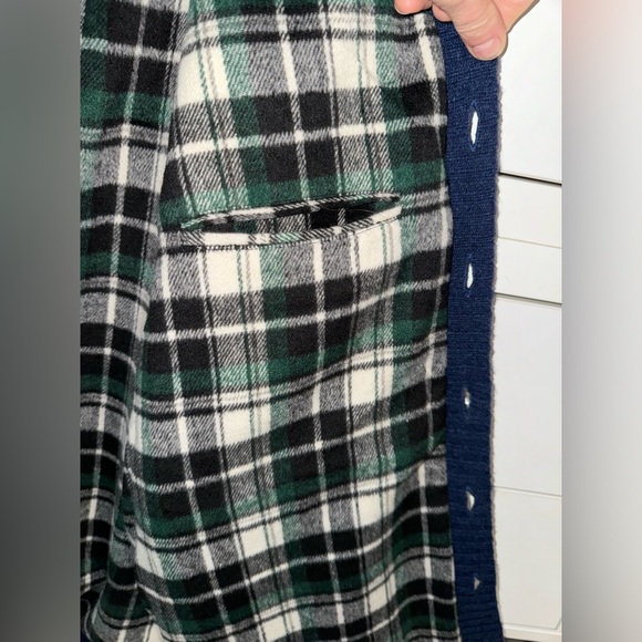 Beautiful & Roomy Carraigdonn Irish Wool Blue Tartan Plaid Sweater Vest XL/XXL - Picture 5 of 7